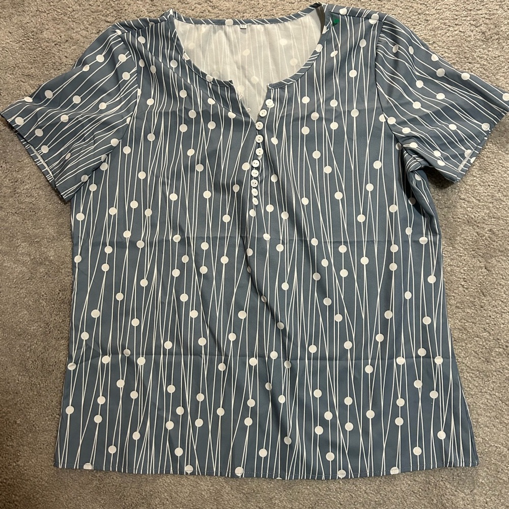 XL polkadot line shirt